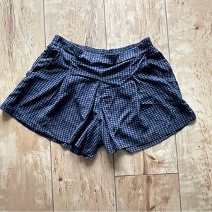 Old Navy Houndstooth pattern culottes shorts, women's size xsmall, blue black‎